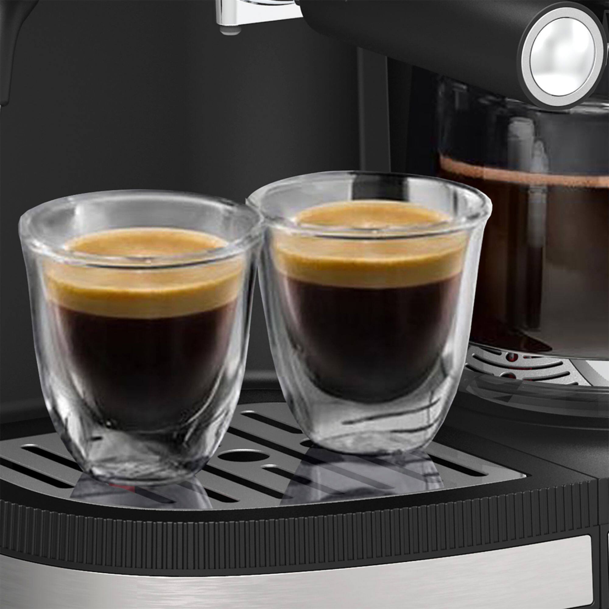 Alt View 1. Bella Pro Series - Combo 19-Bar Espresso and 10-Cup Drip Coffee Maker - Stainless Steel.
