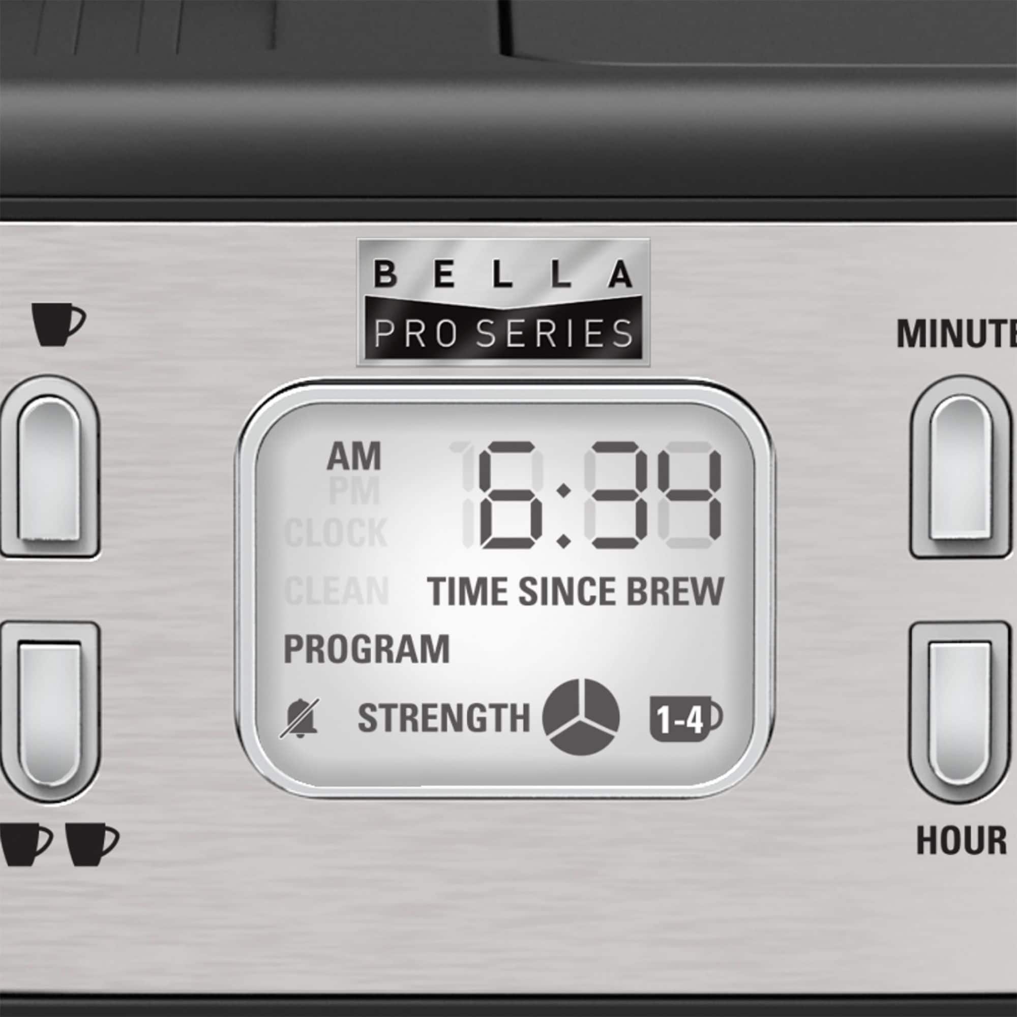 Alt View 14. Bella Pro Series - Combo 19-Bar Espresso and 10-Cup Drip Coffee Maker - Stainless Steel.