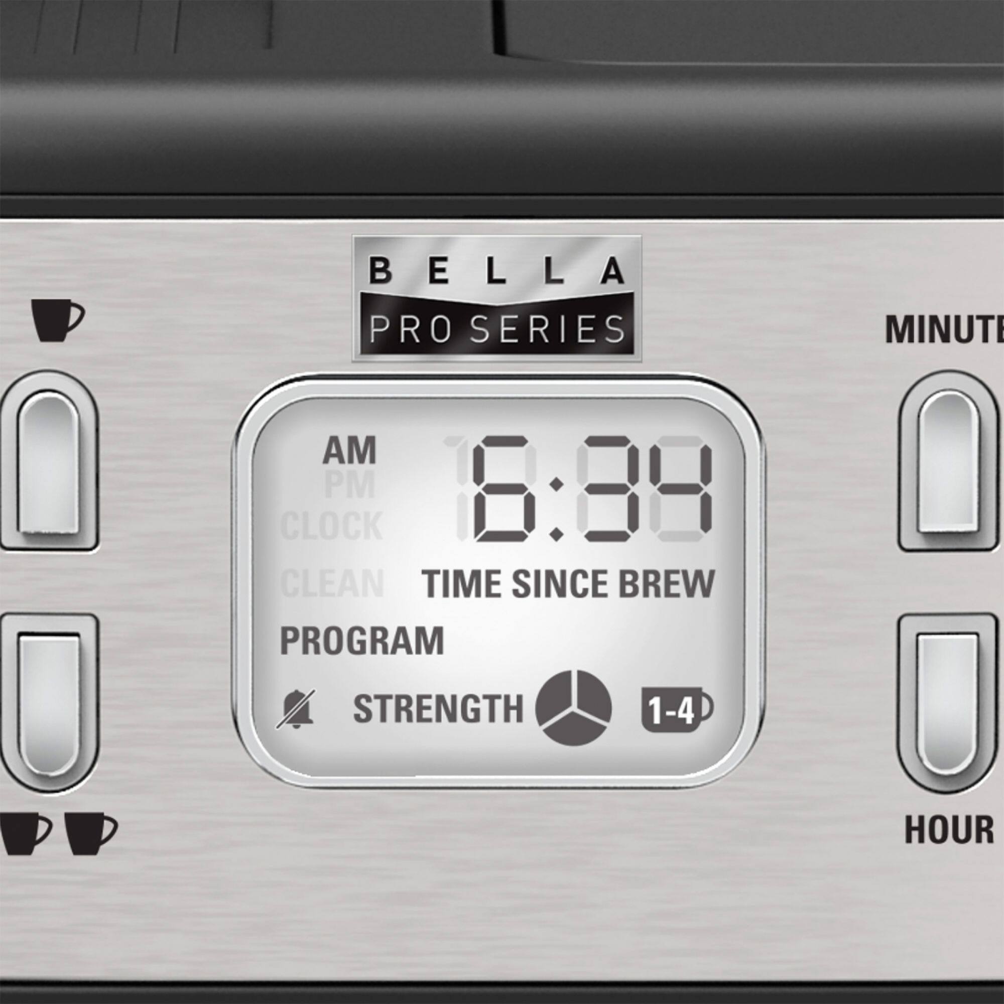 Alt View 14. Bella Pro Series - Combo 19-Bar Espresso and 10-Cup Drip Coffee Maker - Stainless Steel.