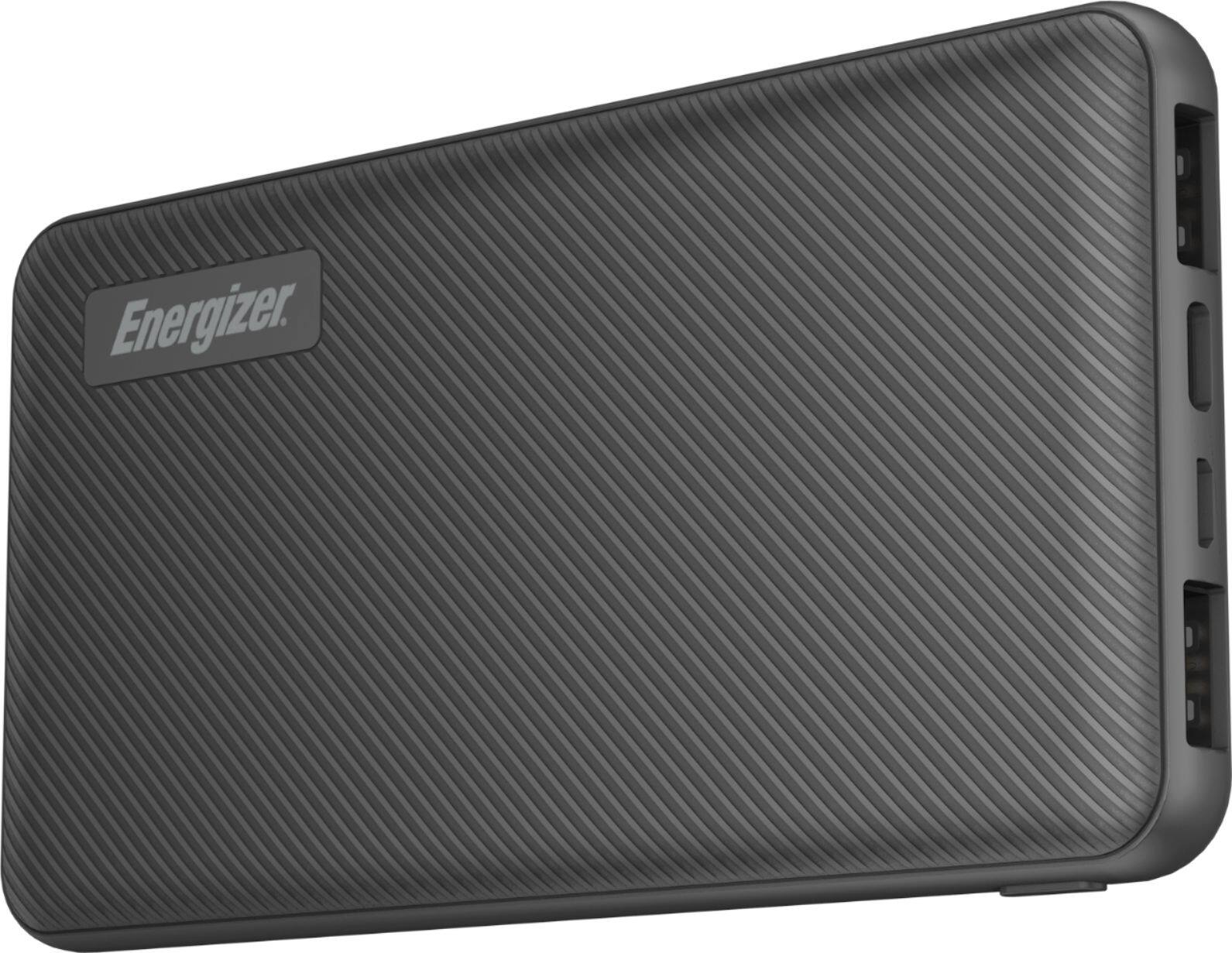 Alt View 11. Energizer - MAX 10,000mAh Ultra-Slim High Speed Universal Portable Charger for Apple, Android, Google, Samsung & USB Enabled Devices - Black.