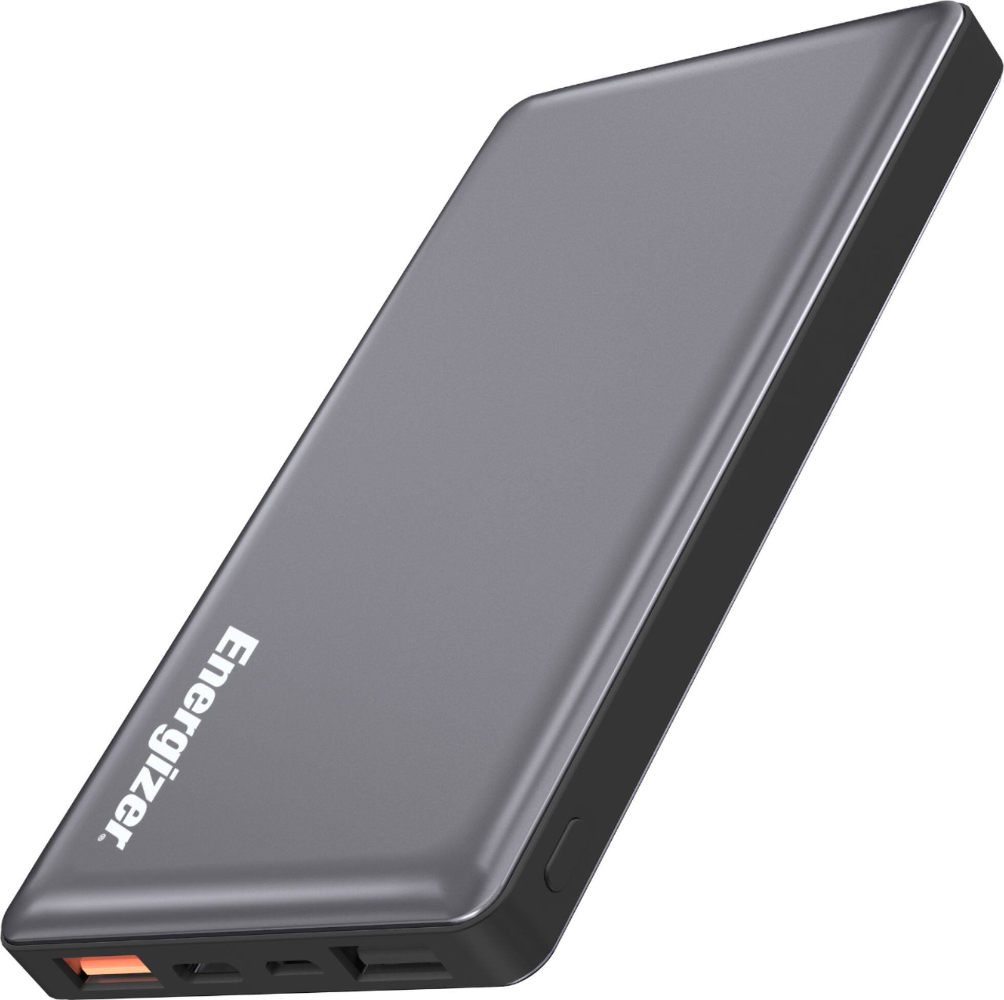 Alt View 1. Energizer - Ultimate Lithium 10,000mAh 18W Fast Charge Portable Charger/Power Bank QC 3.0 & PD 3.0 for Apple, Android & USB Devices - Gray.