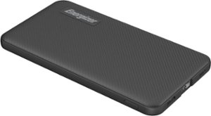 Energizer - MAX 5,000mAh Ultra-Slim, High Speed Universal Portable Charger for Apple, Android, Google, Samsung & USB Enabled Devices - Black - Front_Zoom