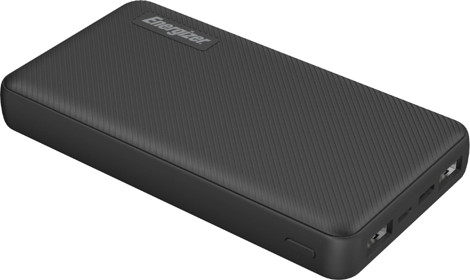 Energizer - MAX 15,000mAh Ultra-Slim High Speed Universal Portable Charger for Apple, Android, Google, Samsung & USB Enabled Devices - Black