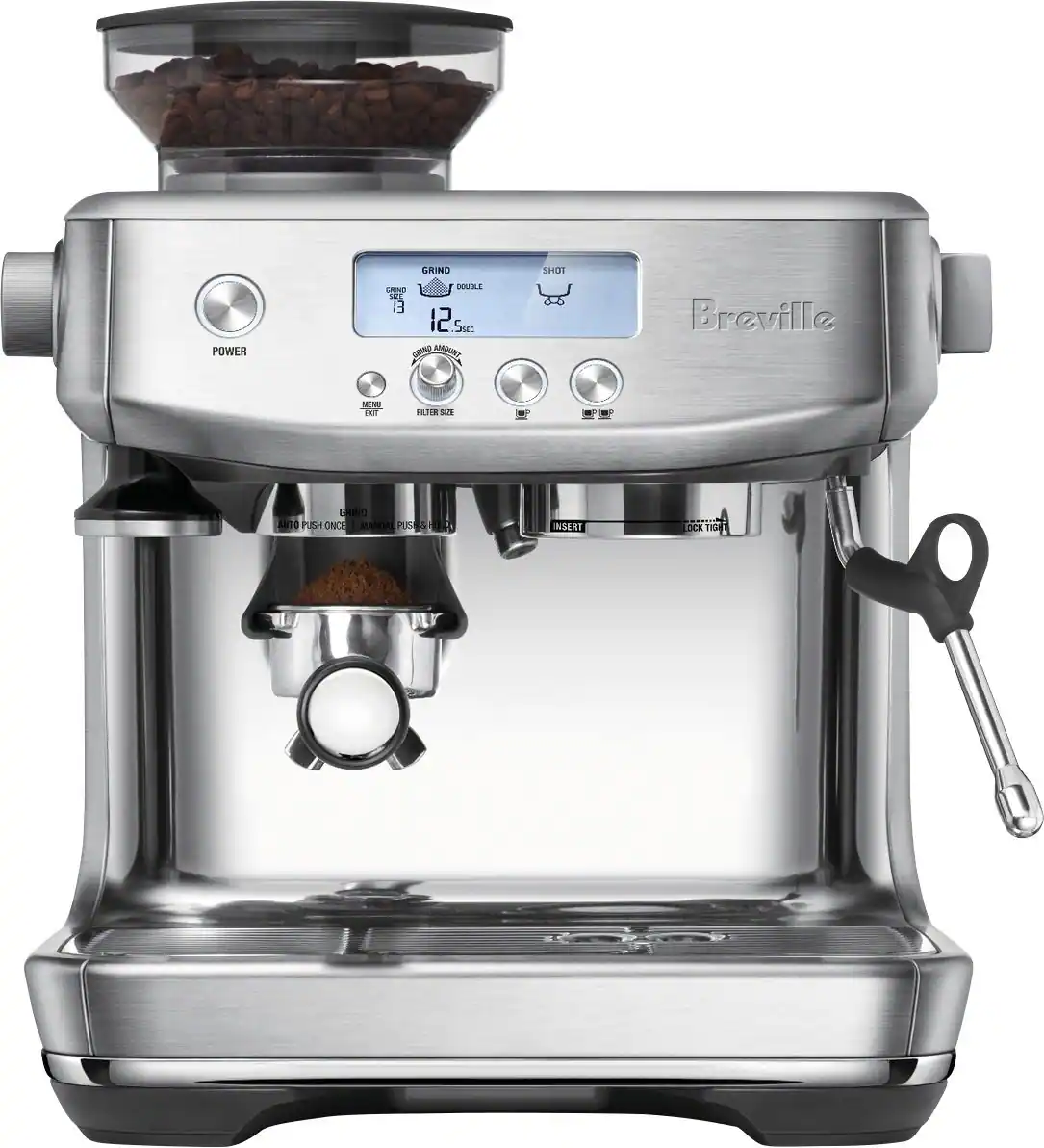 Breville - the Barista Pro with a ThermoJet heating system, 3 second heat up time and precise espresso extraction - Brushed Stainless Steel