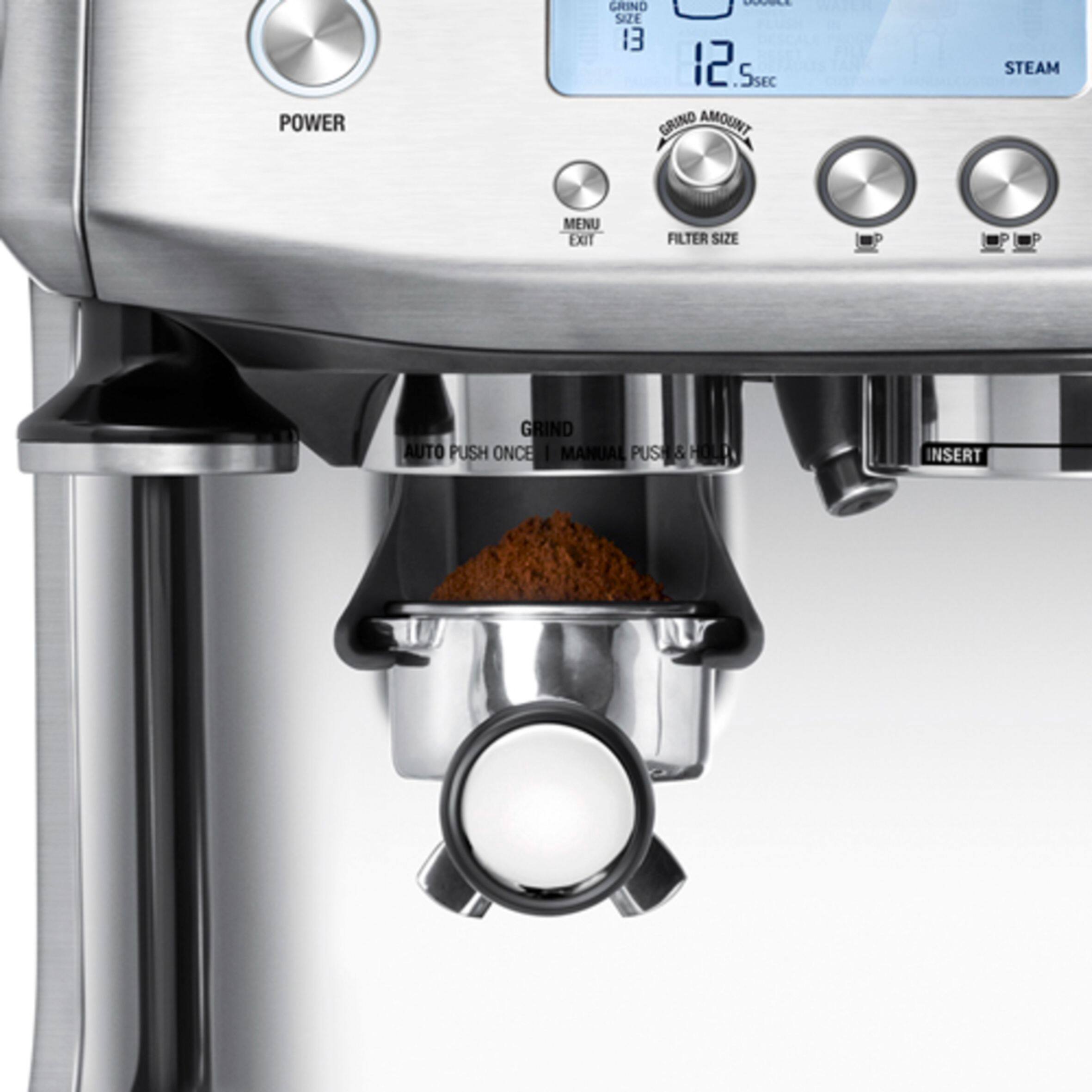 Alt View 18. Breville - the Barista Pro™ with a ThermoJet heating system, 3 second heat up time and precise espresso extraction - Brushed Stainless Steel.