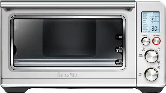 Front. Breville - Smart Oven Air Fryer - Brushed Stainless Steel.