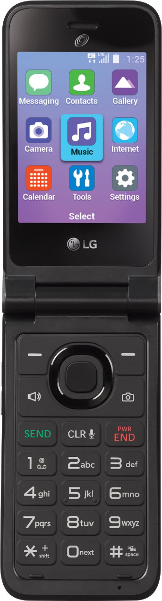 TracFone - LG Classic Flip Prepaid - Gray