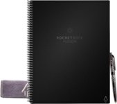 Front. Rocketbook - Fusion Smart Reusable Notebook 7 Page Styles 8.5" x 11" - Infinity Black.