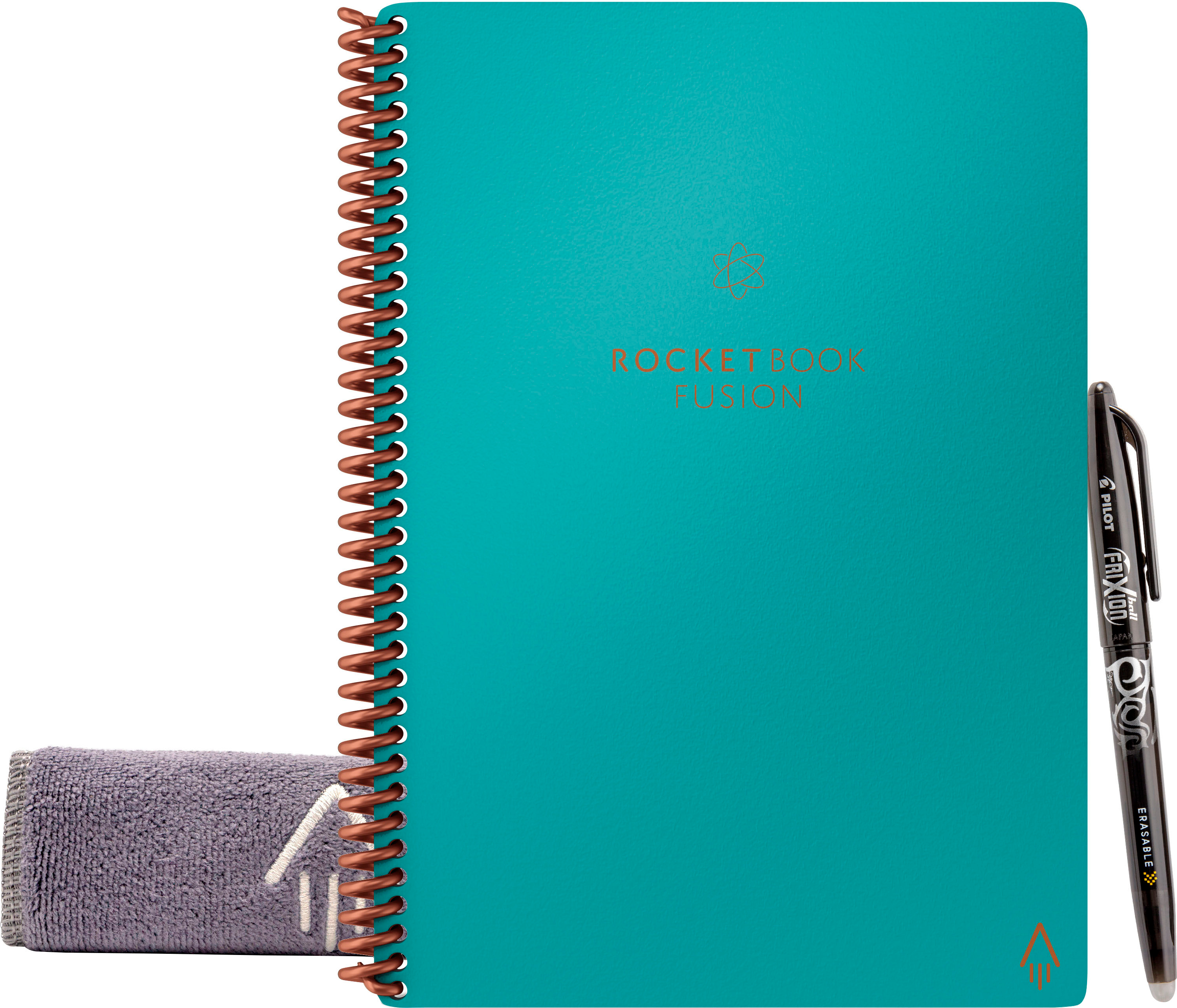 Rocketbook - Fusion Smart Reusable Notebook 7 Page Styles 6" x 8.8" - Neptune Teal