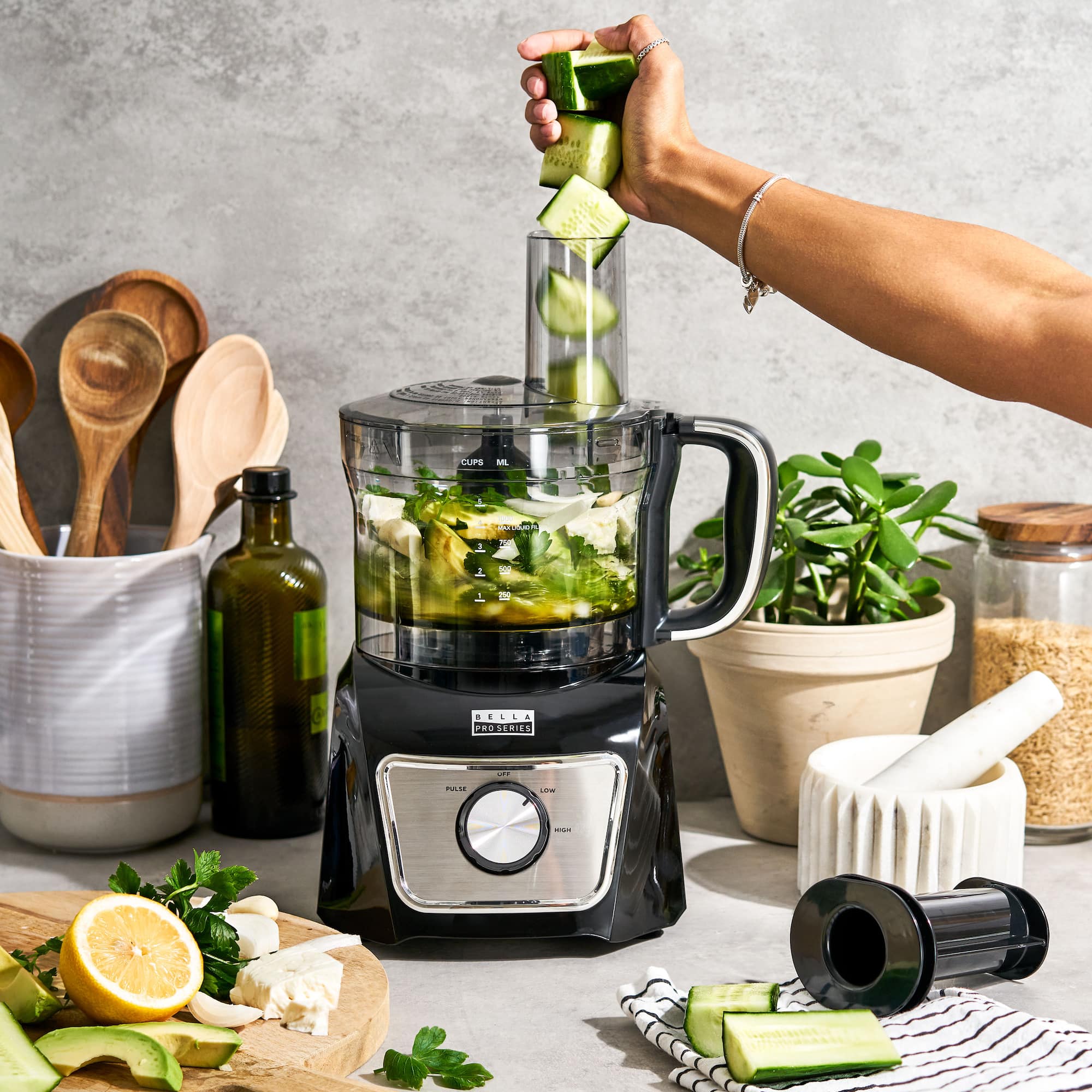 Zoom in on Alt View 11. Bella Pro Series - 8-Cup Food Processor - Black.