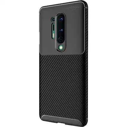 Left. SaharaCase - Prestige Series Case for OnePlus 8 Pro - Black.
