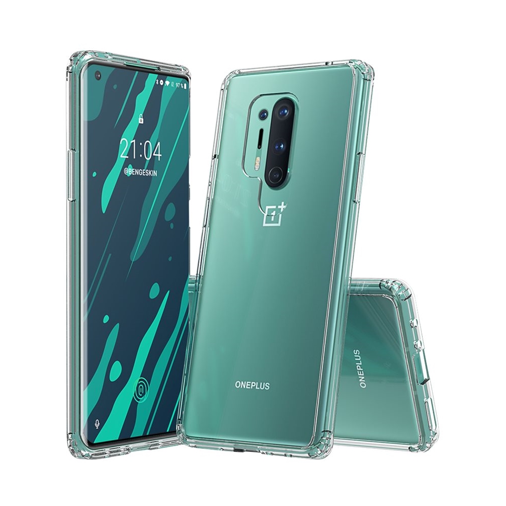 Angle View: SaharaCase - Crystal Series Case for OnePlus 8 Pro - Clear