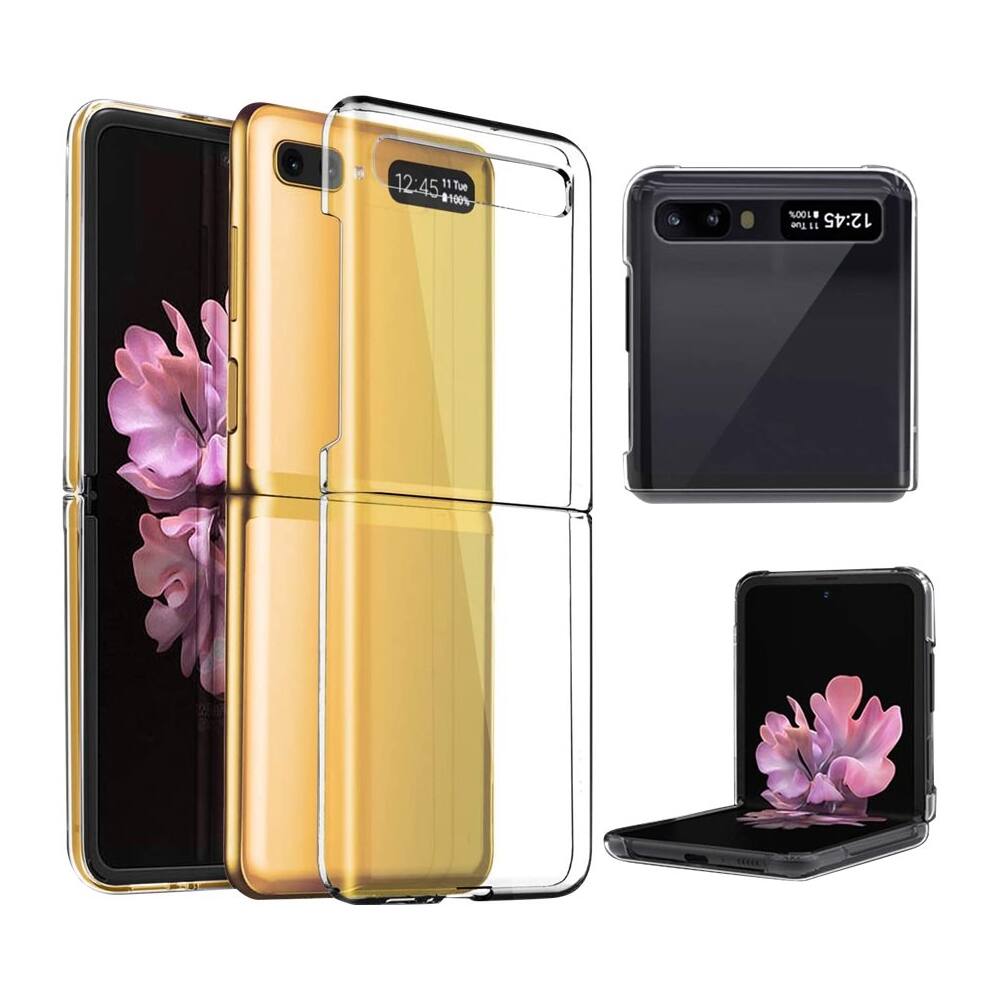 Alt View 12. SaharaCase - Crystal Series Skin Case for Samsung Galaxy Z Flip and Z Flip 5G - Clear.