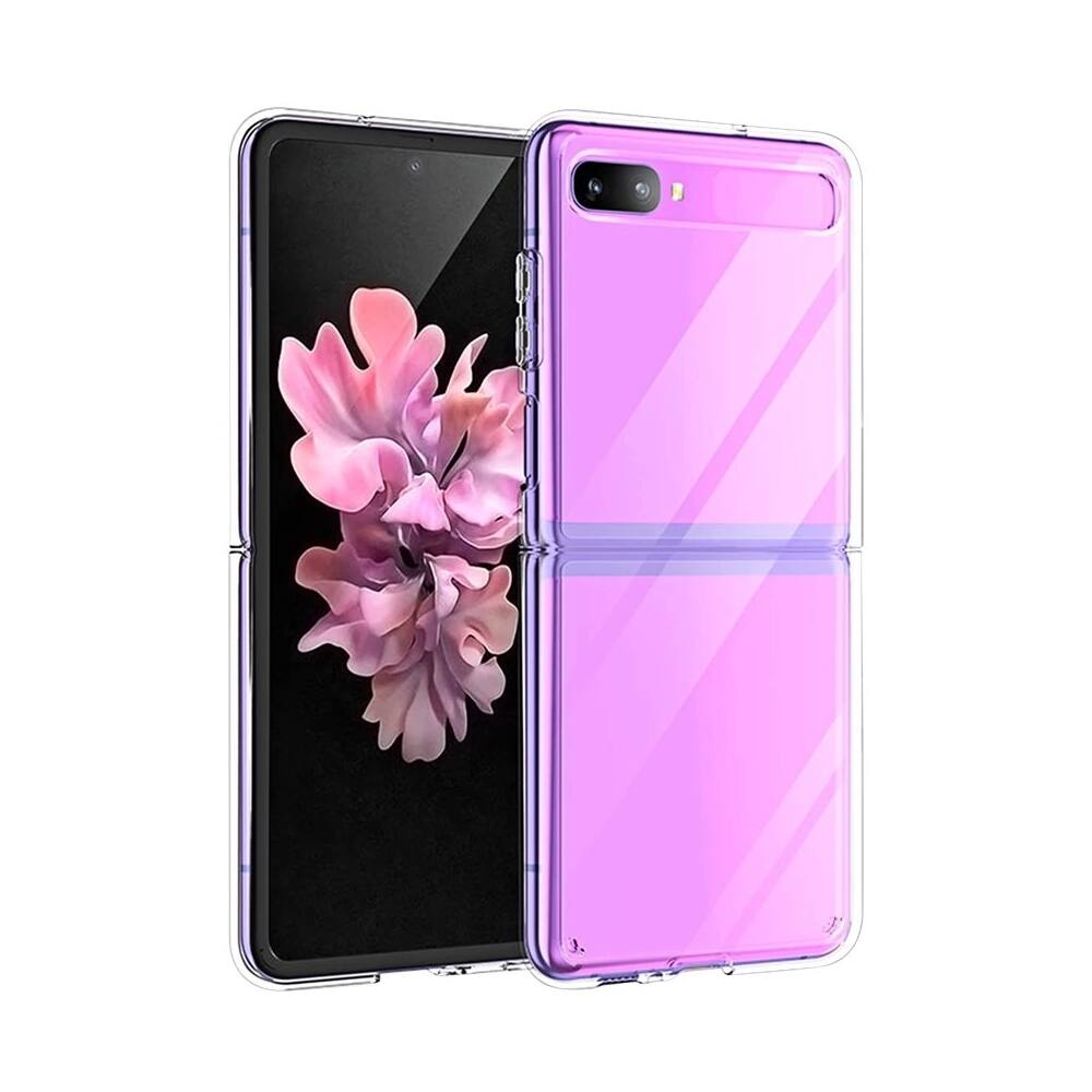 Alt View 13. SaharaCase - Crystal Series Skin Case for Samsung Galaxy Z Flip and Z Flip 5G - Clear.