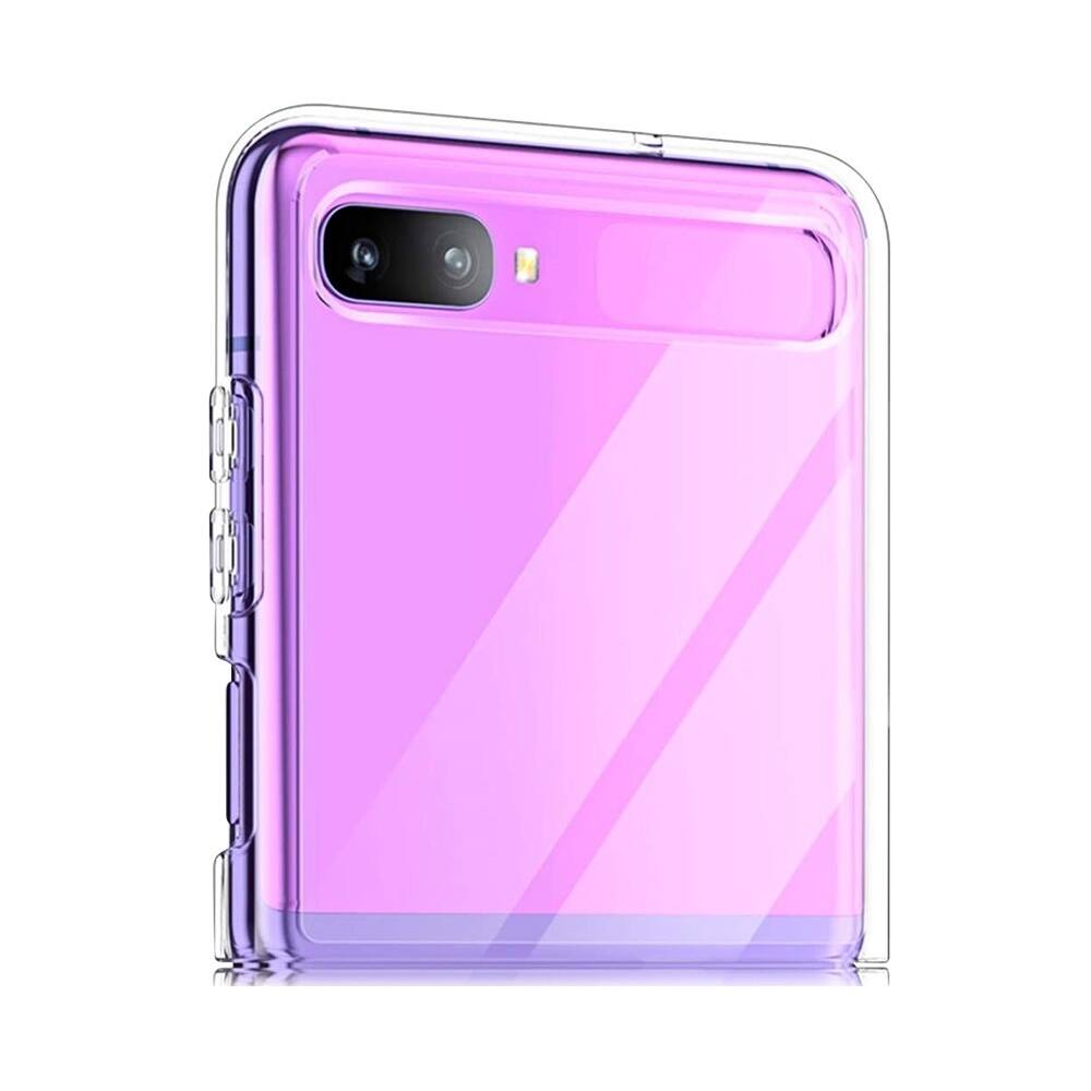 Alt View 15. SaharaCase - Crystal Series Skin Case for Samsung Galaxy Z Flip and Z Flip 5G - Clear.