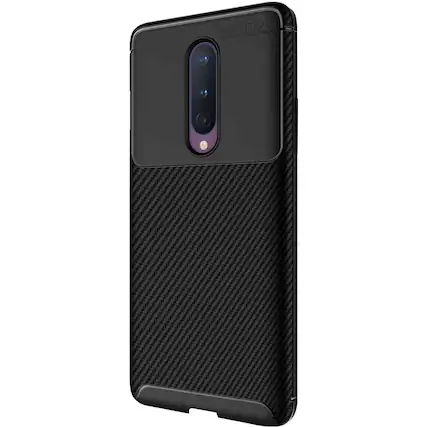Left. SaharaCase - Prestige Series Case for OnePlus 8 - Black.