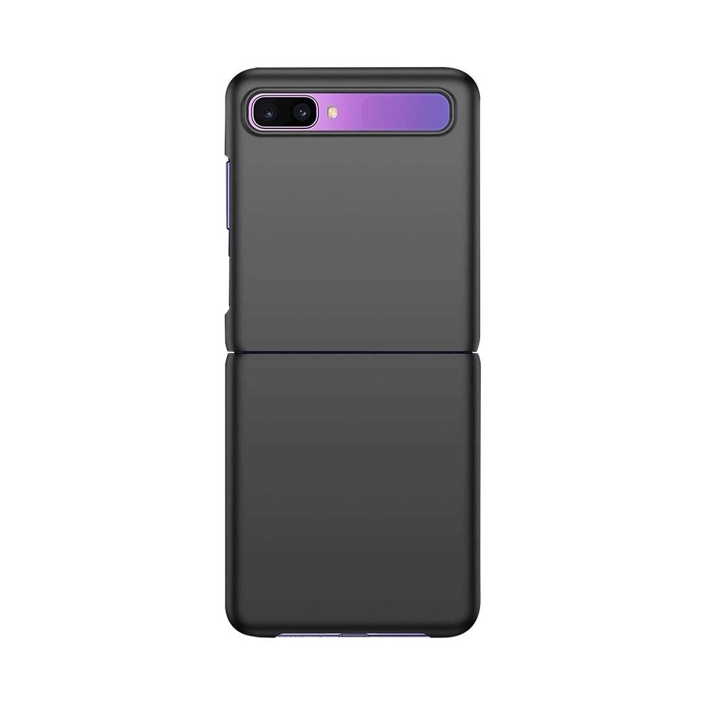 Angle View: SaharaCase - Classic Series Skin Case for Samsung Z Flip and Z Flip 5G - Black
