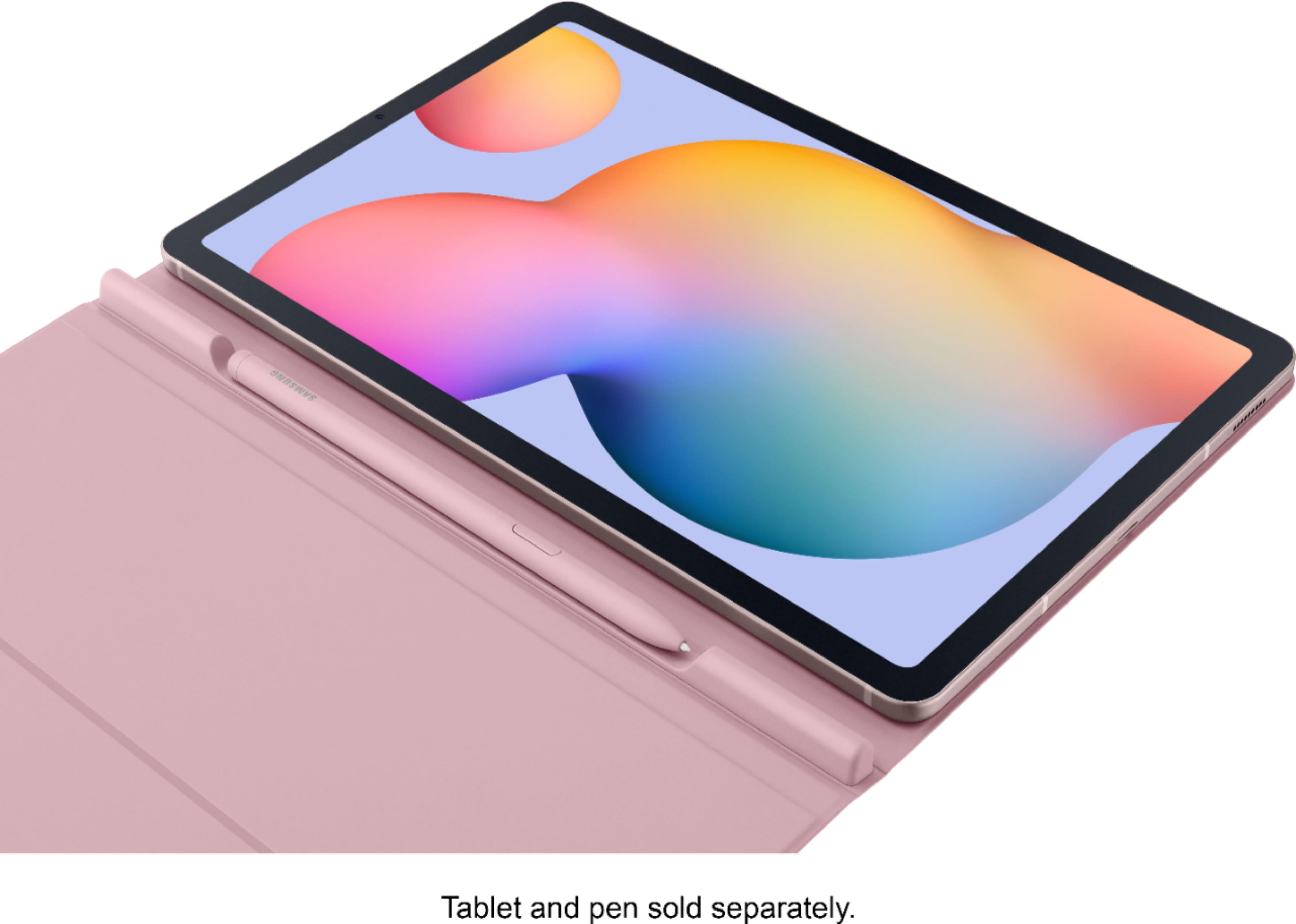 Alt View 11. Samsung - Book Cover for Samsung Galaxy Tab S6 Lite - Chiffon Rose.