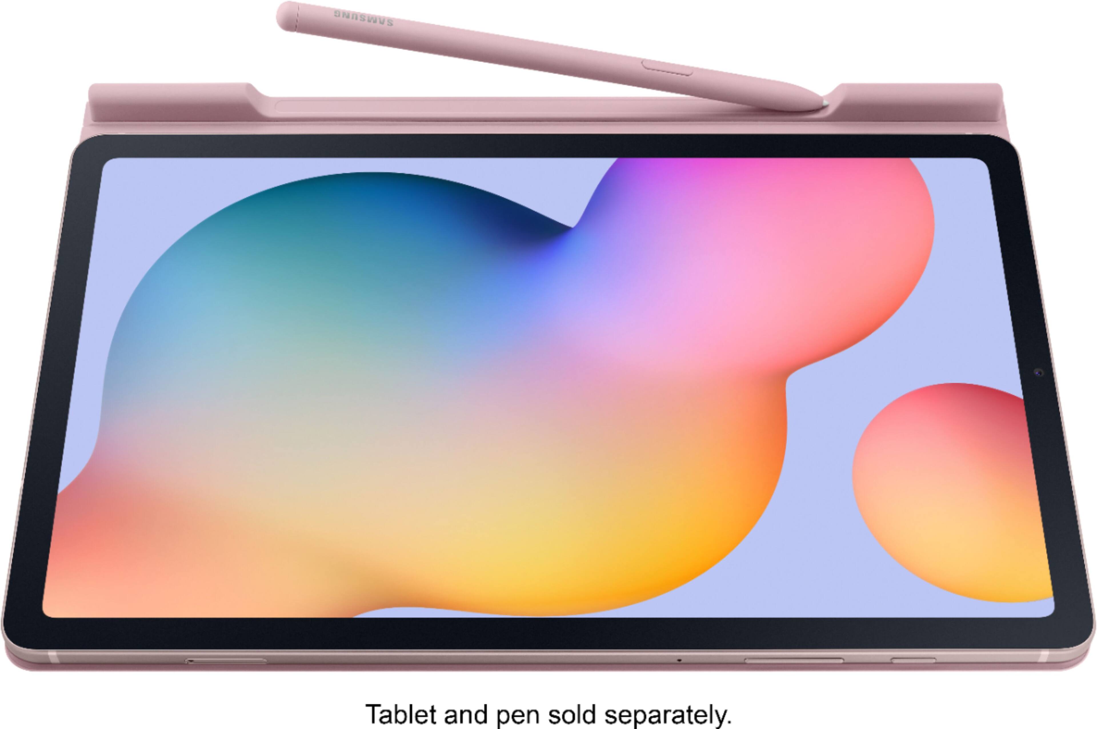 Alt View 13. Samsung - Book Cover for Samsung Galaxy Tab S6 Lite - Chiffon Rose.