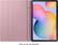 Alt View 14. Samsung - Book Cover for Samsung Galaxy Tab S6 Lite - Chiffon Rose.