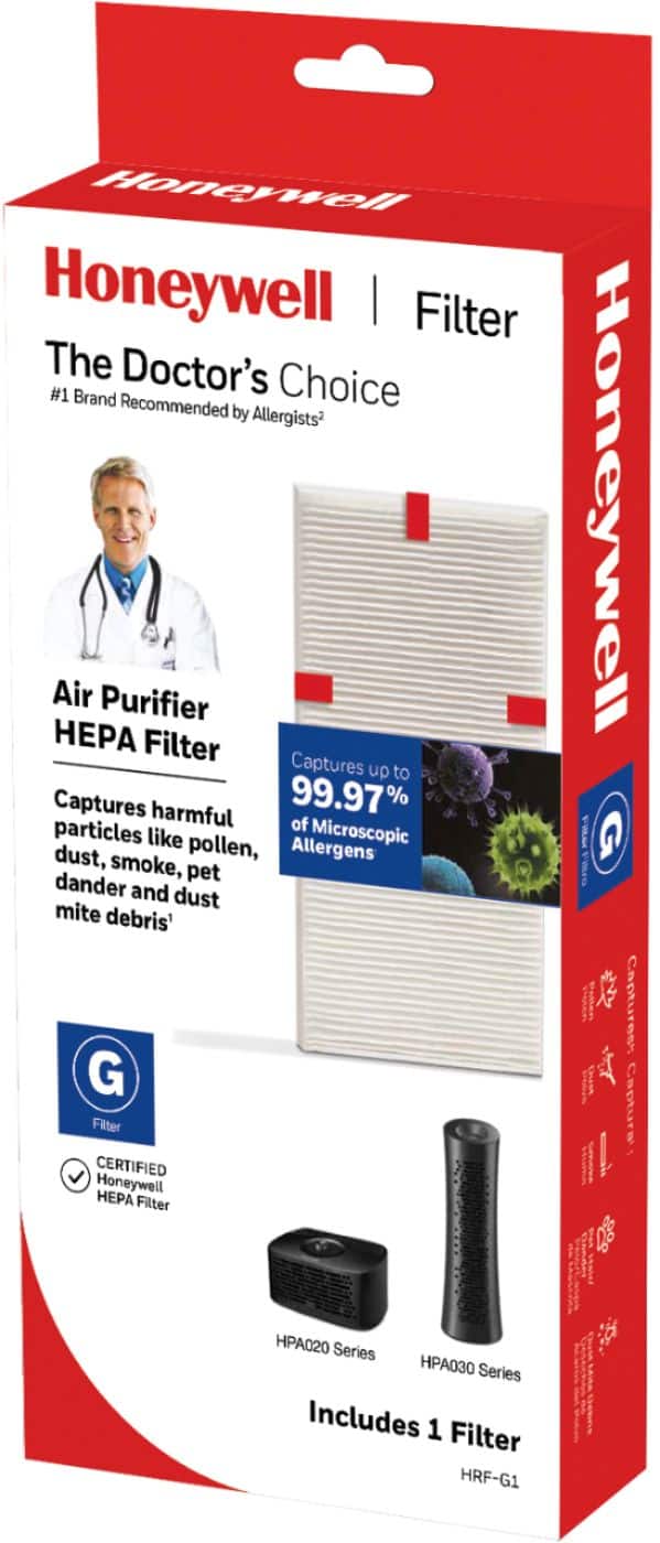 Alt View 11. Honeywell - HEPA Filter 1pk, HRF-G1 - White.