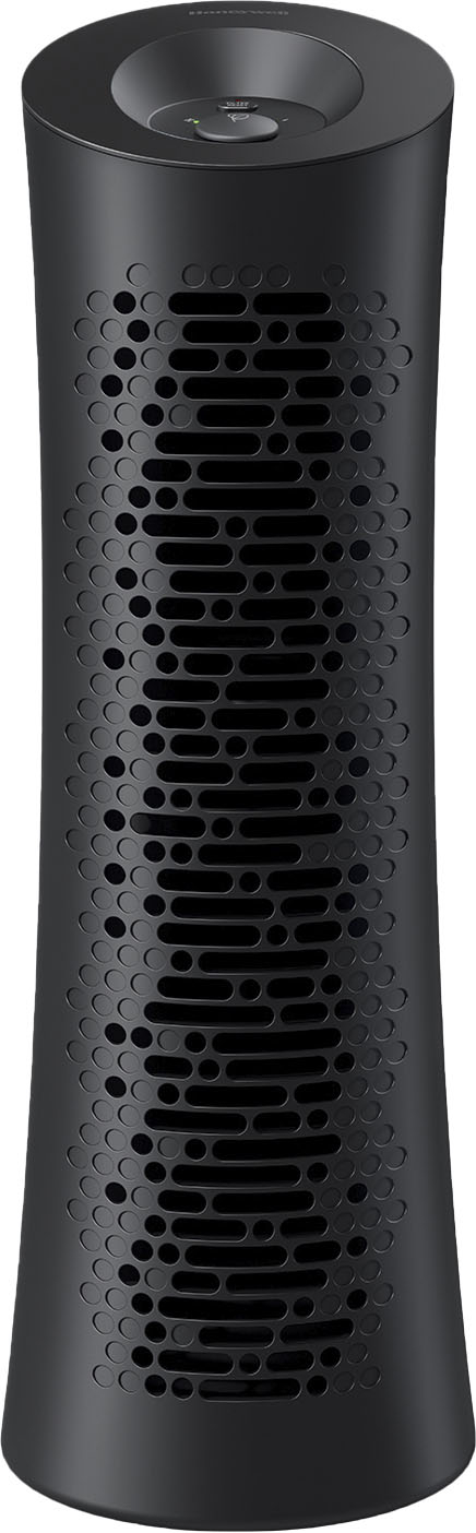 Angle View: GermGuardian - 22" Air Purifier Tower with HEPA Filter for 158 Sq. Ft Rooms - Gray