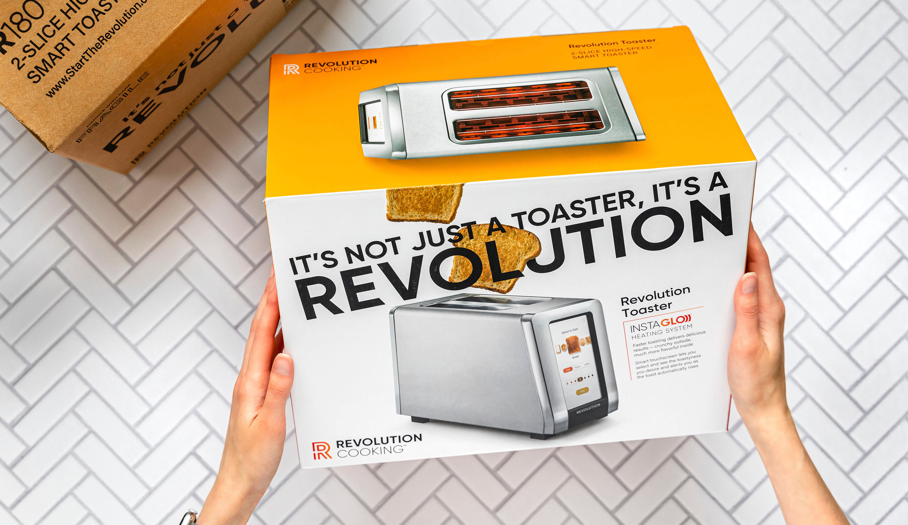 Revolution InstaGLO R180 Matte Black Toaster