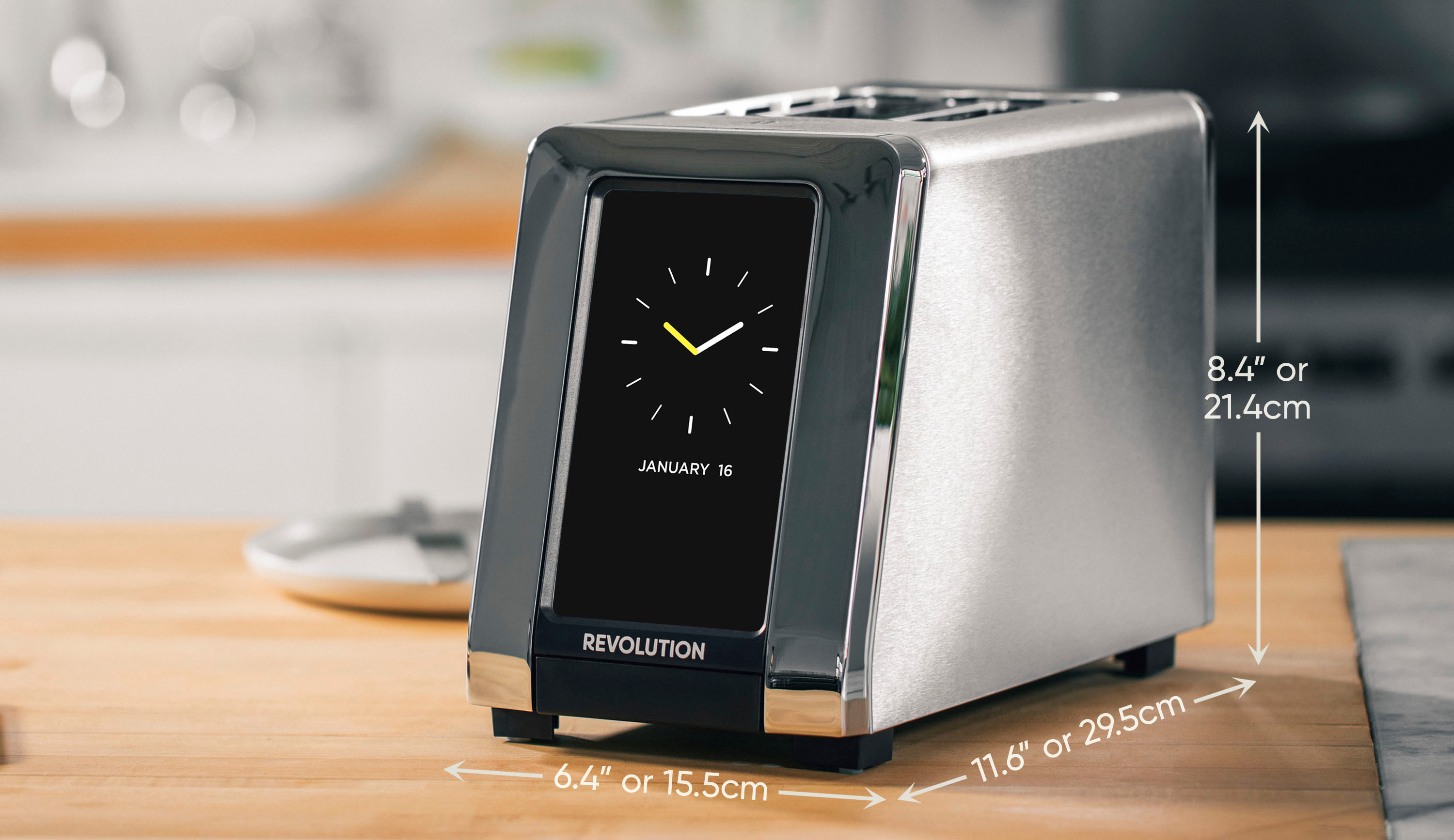  Revolution R180S High-Speed Touchscreen Toaster, 2-Slice Smart  Toaster with Patented InstaGLO Technology & Panini Mode: Home & Kitchen