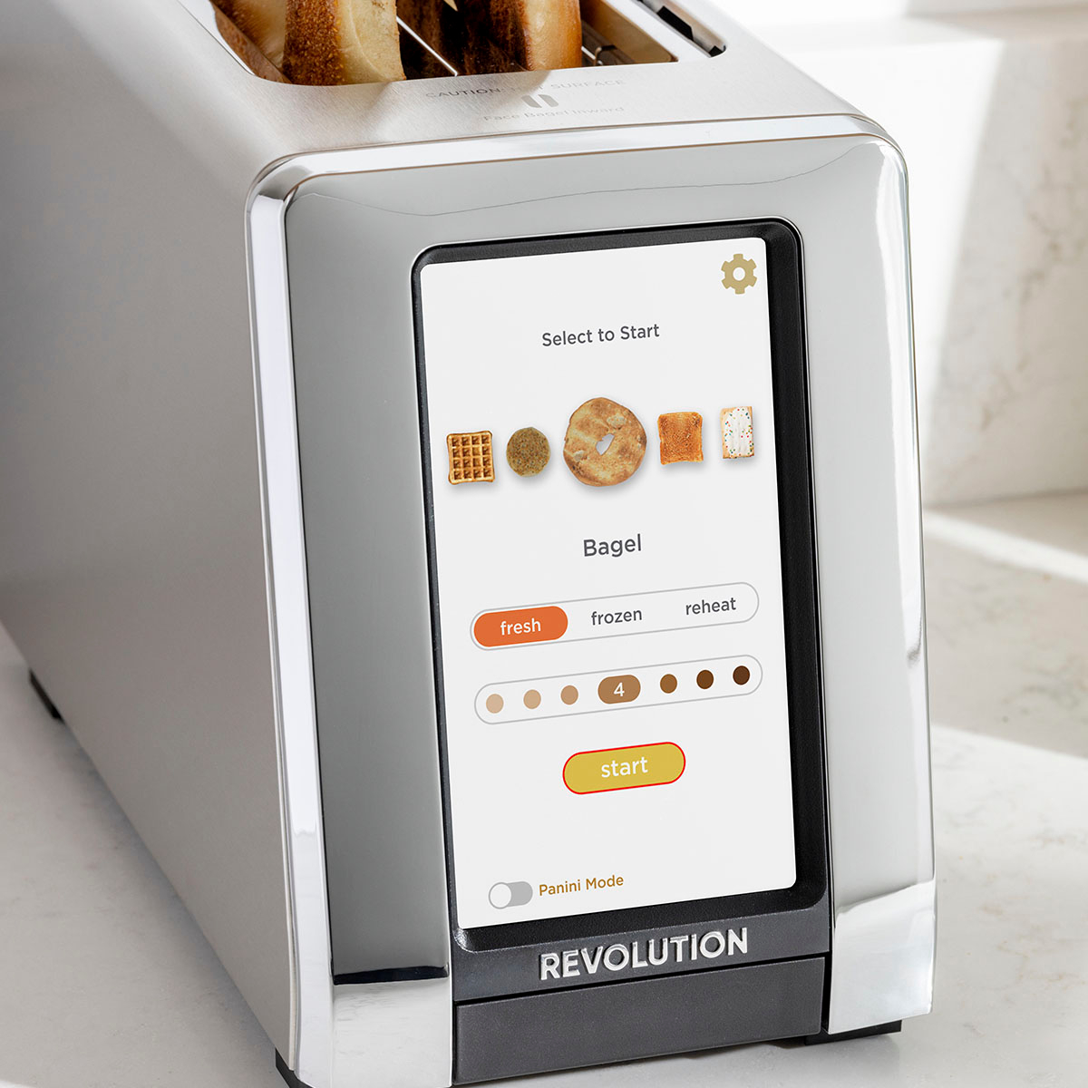Touchscreen Toaster Revolution Cooking High-Speed 2-Slice Stainless Steel  810034150011
