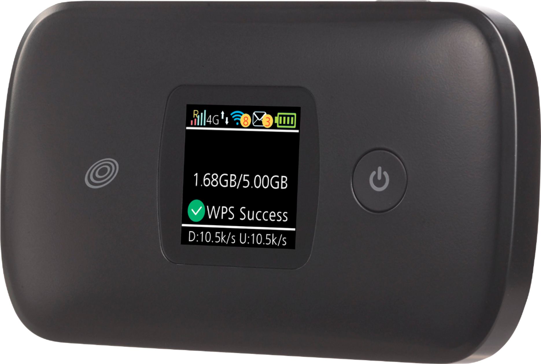 Angle View: Simple Mobile - Moxee 4G No-Contract Mobile Hotspot - Black