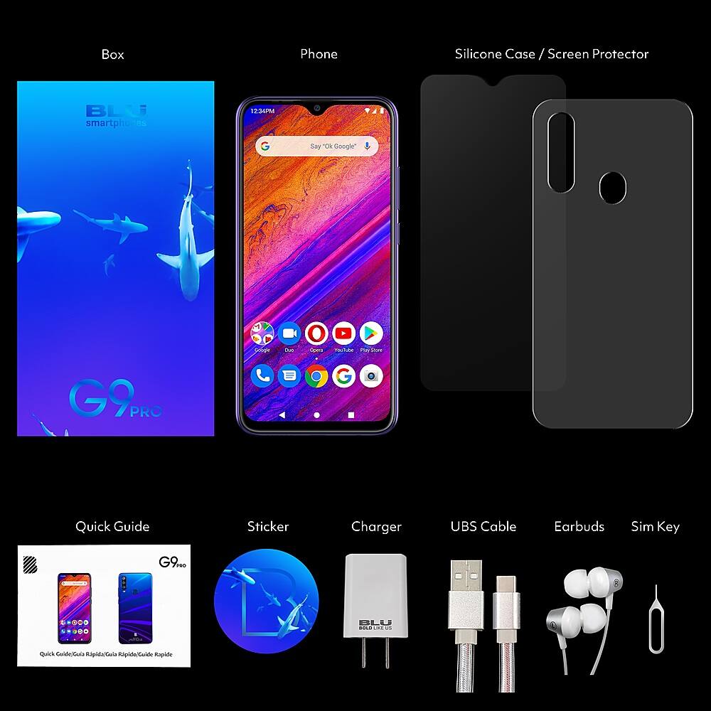 Alt View 20. BLU - G9 Pro 128GB (Unlocked).