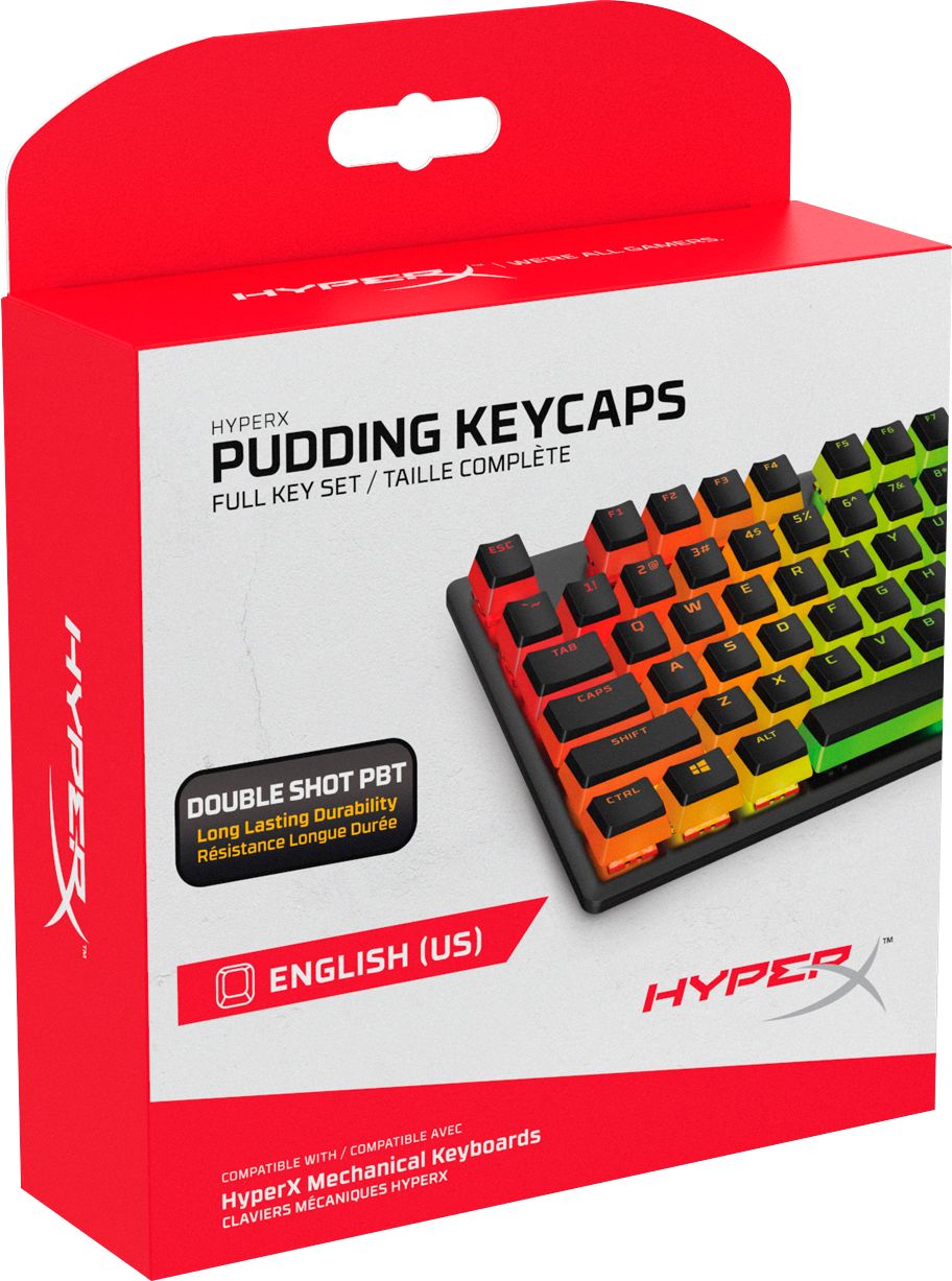 Hyperx Pudding Keycaps Pbt Upgrade Kit Black Hkcpxp Bk Us G Best Buy