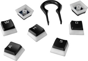 HyperX - Pudding Keycaps PBT Upgrade Kit - Black - Front_Zoom