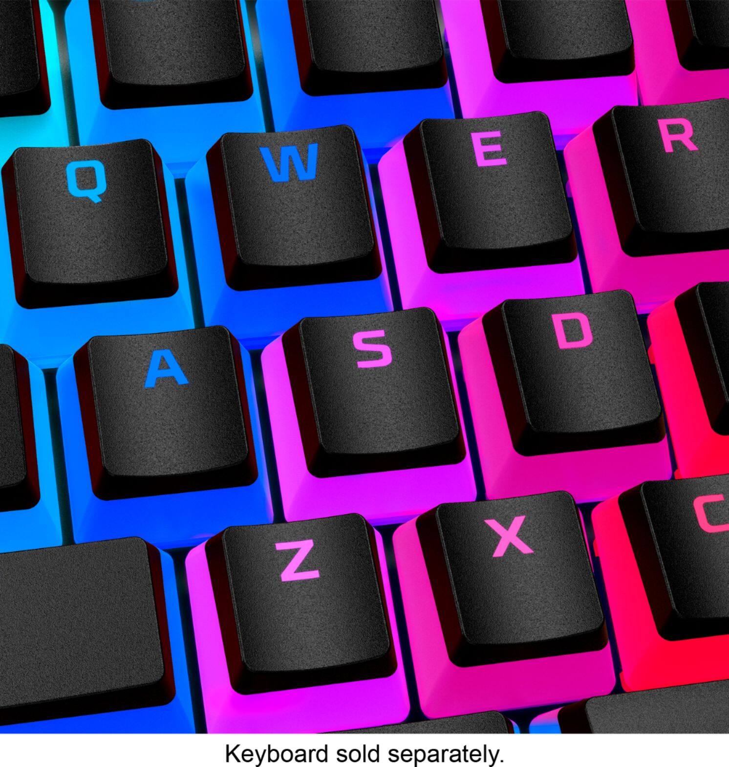 Alt View 15. HyperX - Pudding Keycaps PBT Upgrade Kit - Black.