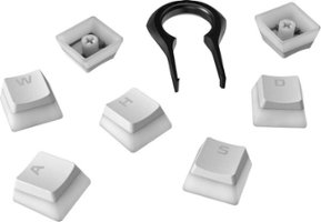 HyperX - Pudding Keycaps PBT Upgrade Kit - White - Front_Zoom