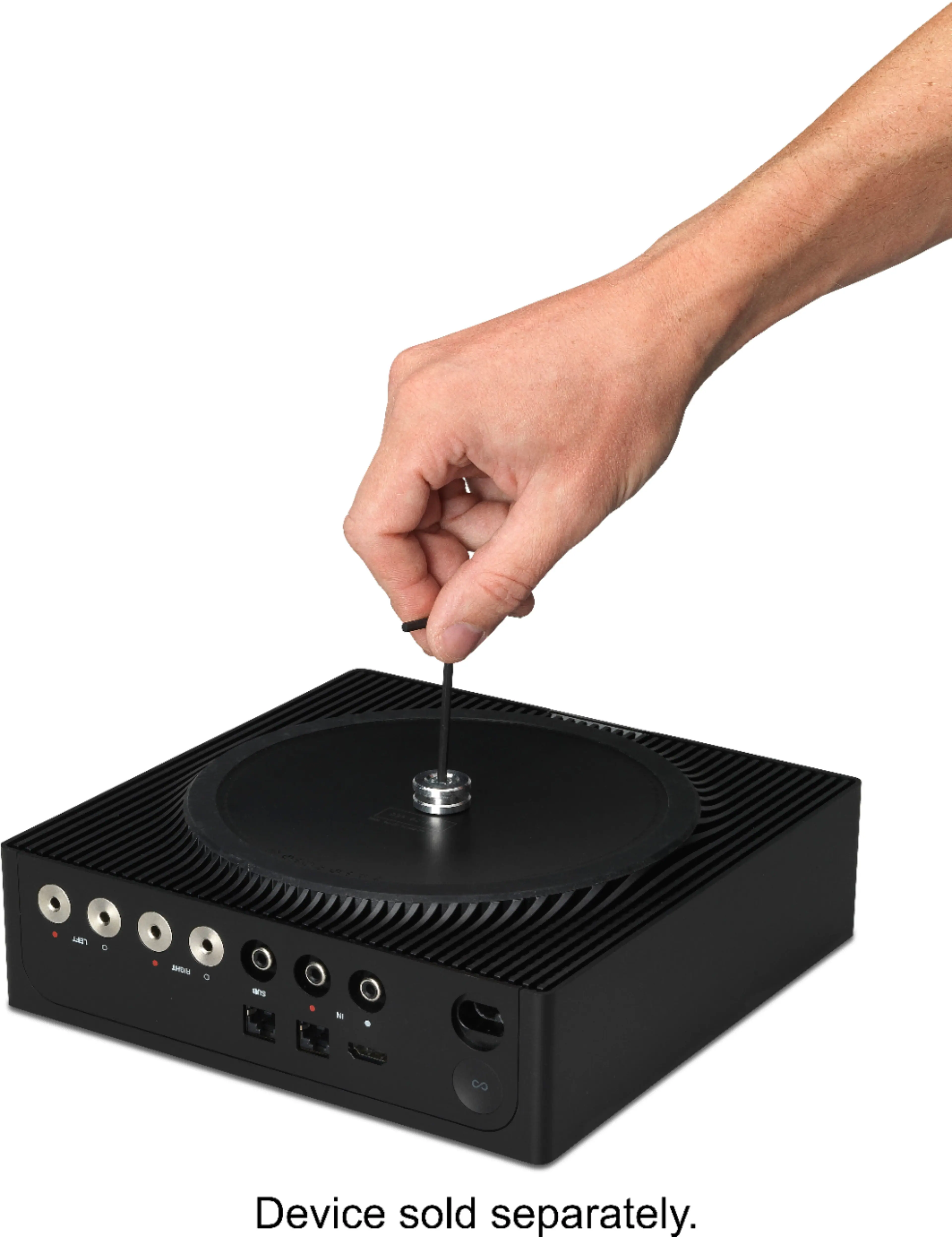 Alt View 12. Flexson - Wall Mount for 4 Sonos Amps - Black.