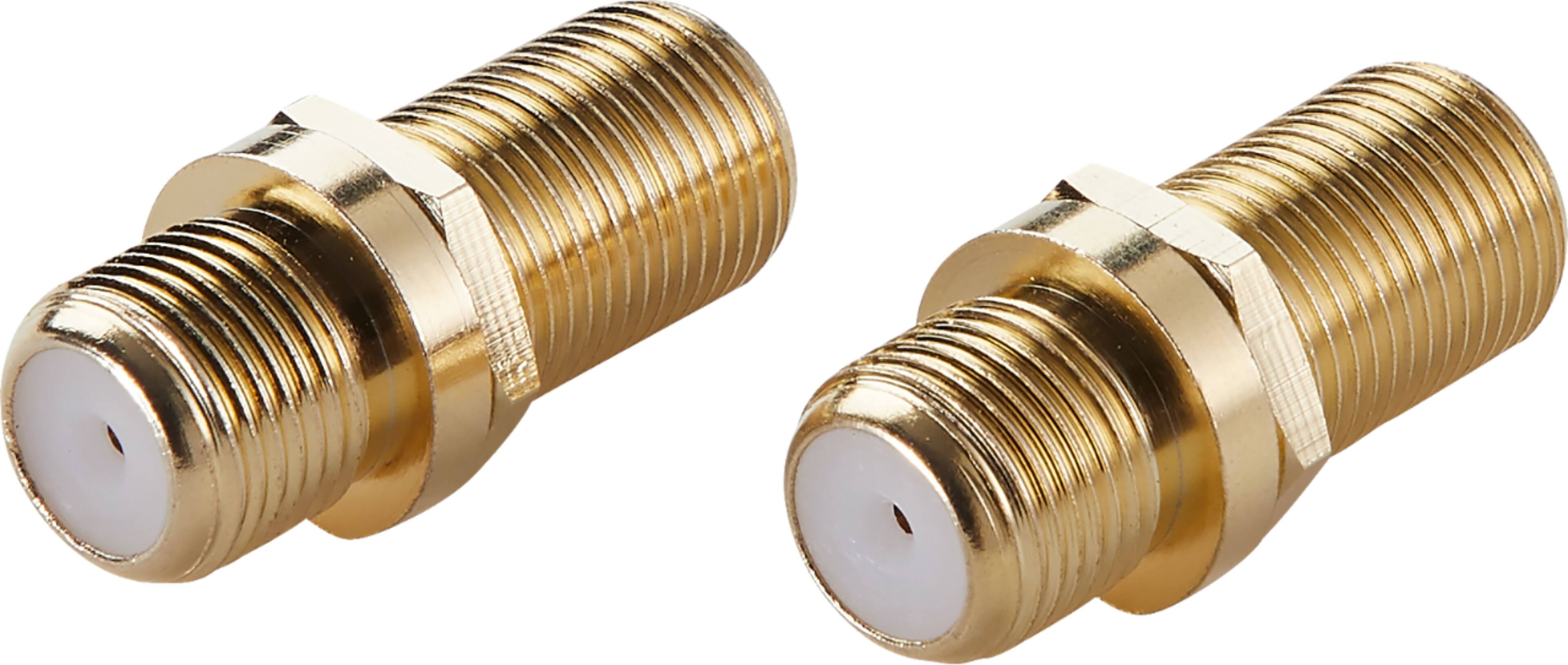 Alt View 11. Rocketfish™ - Coaxial Cable Couplers (2 Pack) - Gold.
