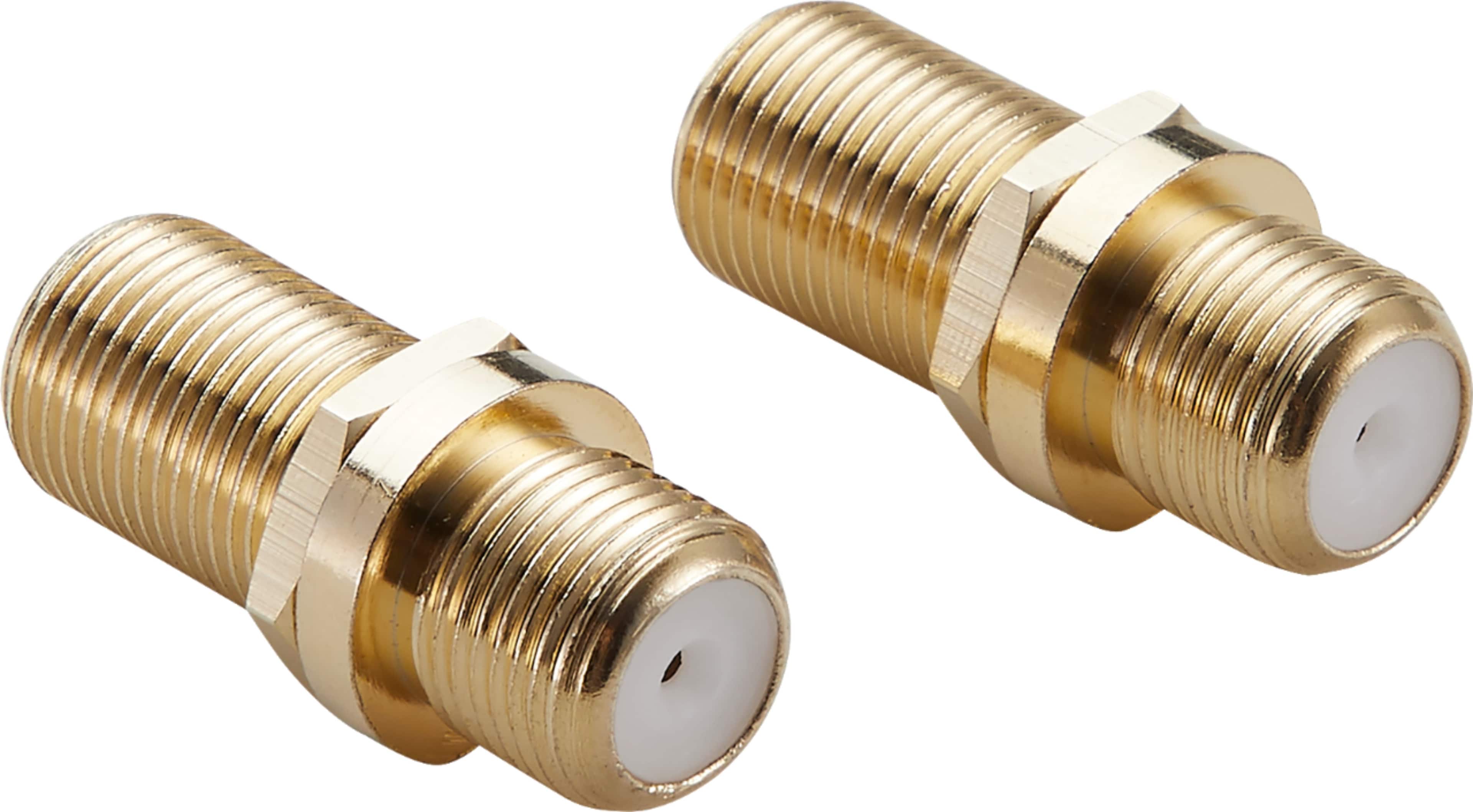 Alt View 12. Rocketfish™ - Coaxial Cable Couplers (2 Pack) - Gold.