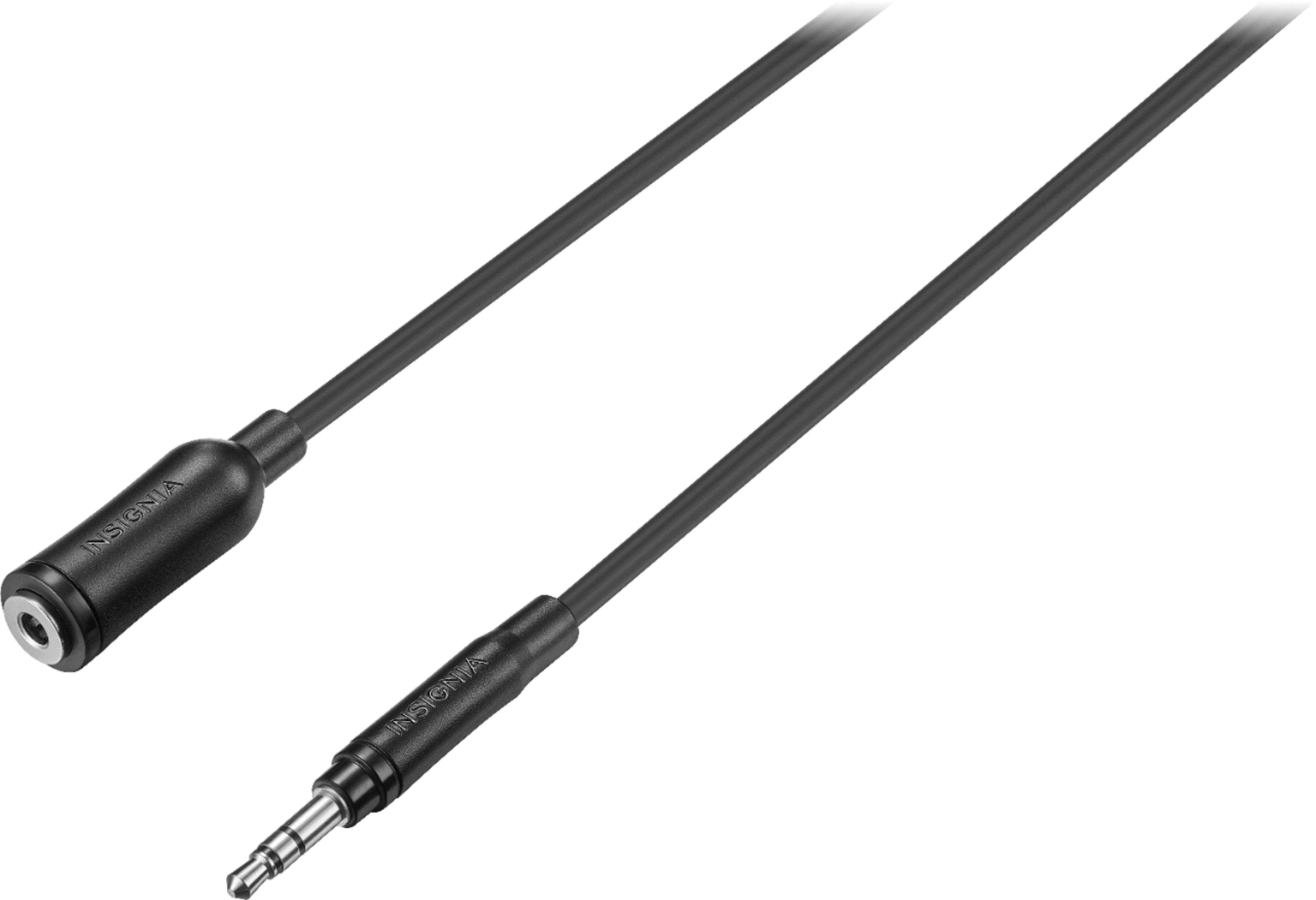 Angle View: nura - 4' Audio Cable - Black