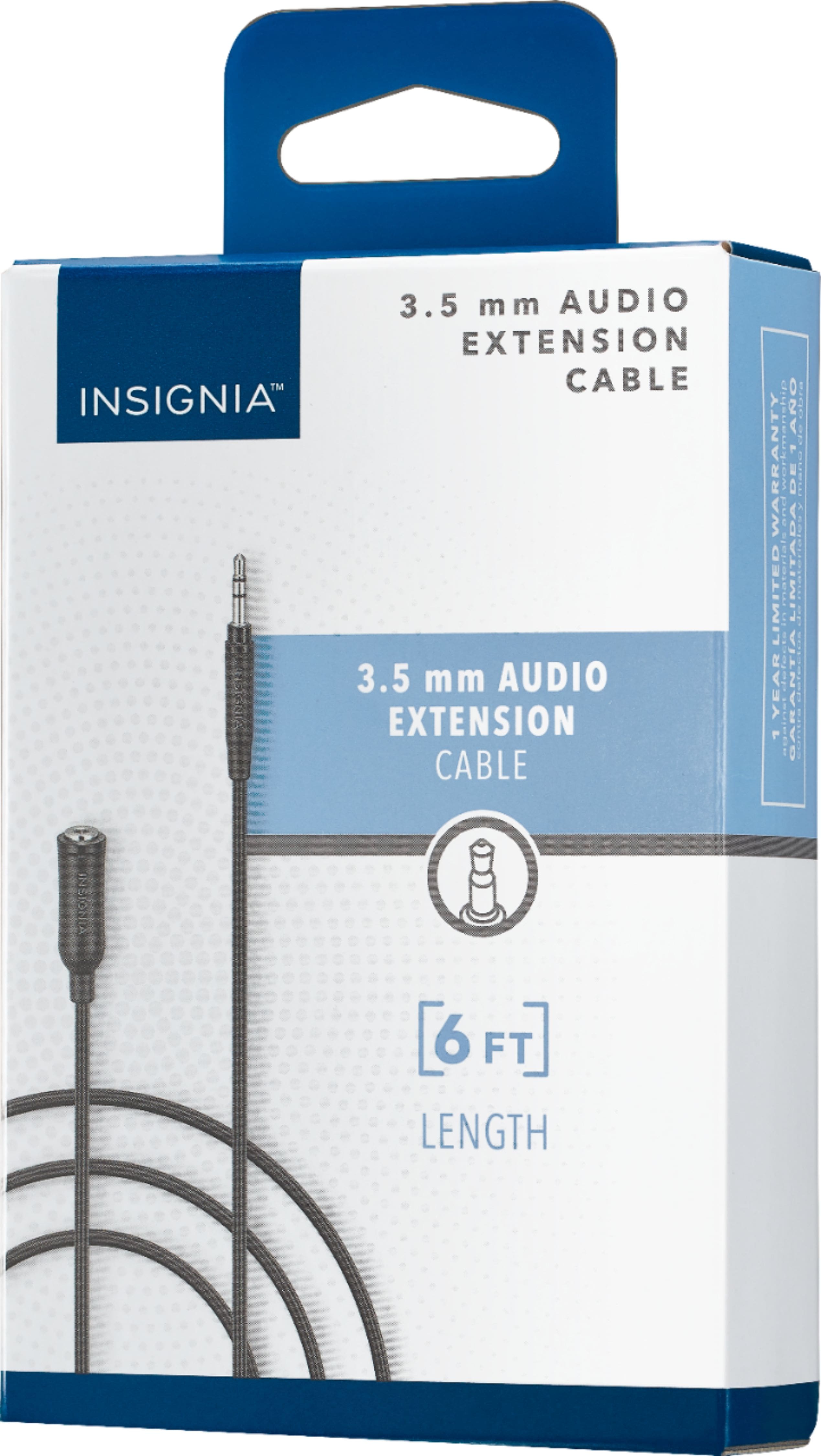 Alt View 11. Insignia™ - 6' 3.5mm Extension Cable - Black.