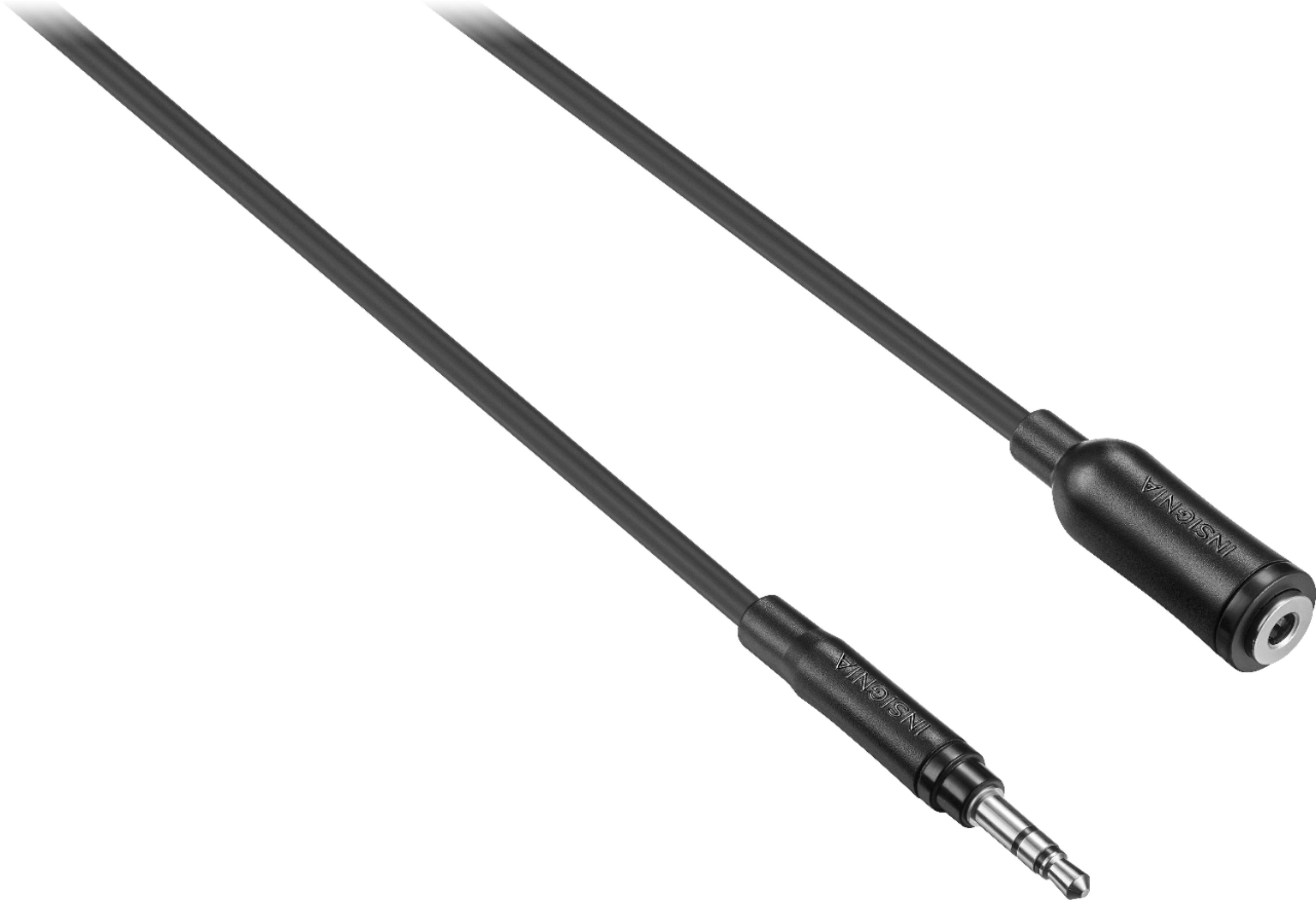 Left. Insignia™ - 6' 3.5mm Extension Cable - Black.