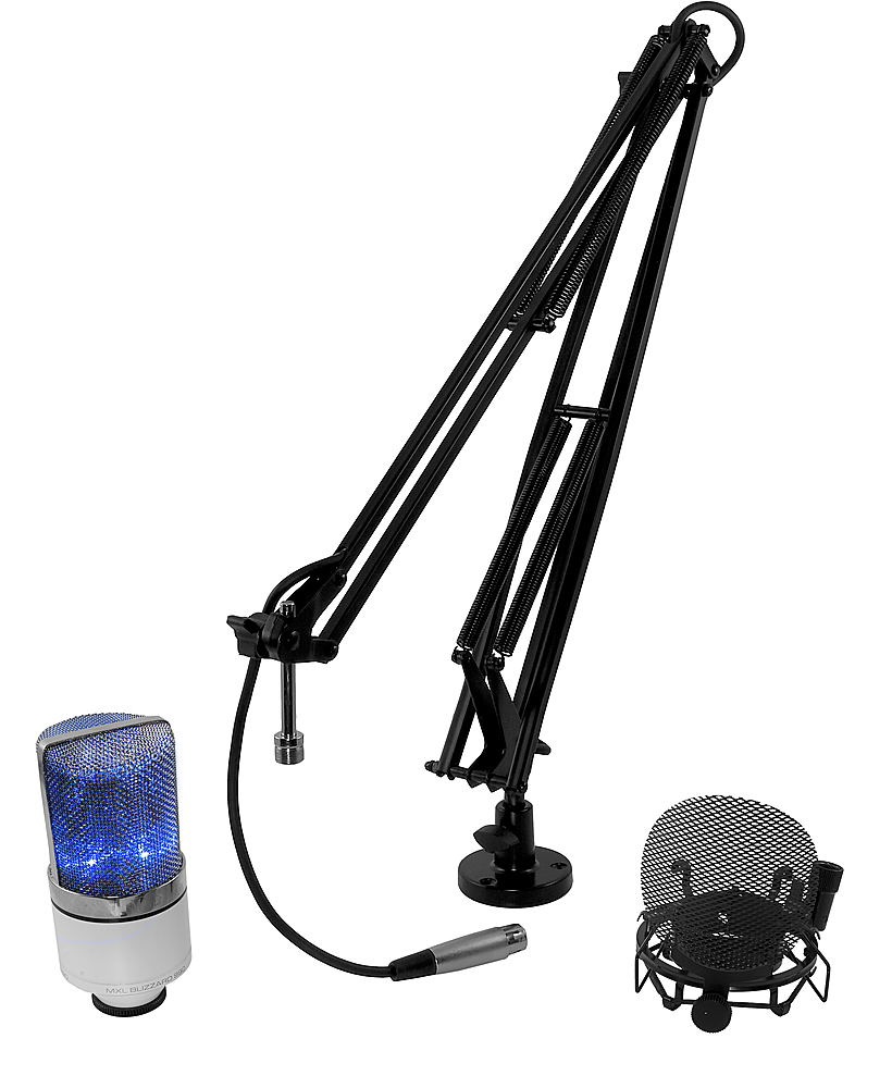 Left View: MXL - Overstream 990 Blizzard Microphone Bundle