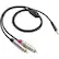 Angle. Samson - 9' Audio Cable - Black.