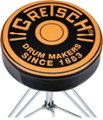 Alt View Zoom 11. Gretsch Drums - Drum Throne with Round Badge Logo - Black With Orange Writing.