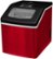 Left. Frigidaire - 11.3" 40-Lb. Freestanding Icemaker - Red Stainless Steel.
