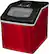 Left. Frigidaire - 11.3" 40-Lb. Freestanding Icemaker - Red Stainless Steel.