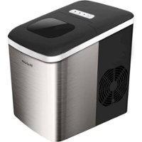 Frigidaire - 26-Lb. Portable Ice Maker - Stainless steel - Front_Zoom