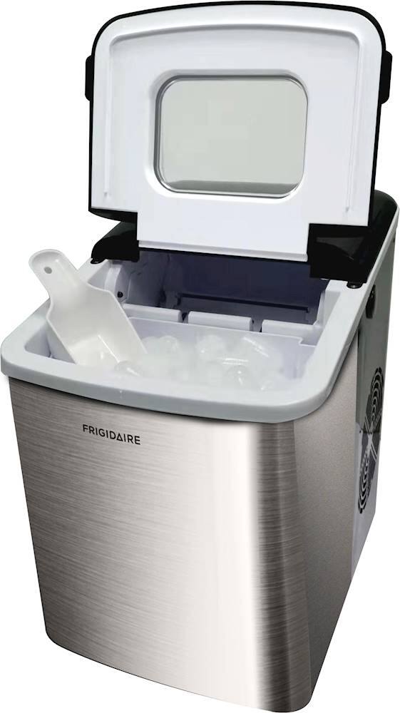Alt View 11. Frigidaire - 26-Lb. Portable Ice Maker - Stainless Steel.