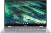 Front Zoom. ASUS - Chromebook Flip C436 2-in-1 14" Touchscreen FHD Laptop - i5-10210U 16GB 512GB - Wi-Fi 6  Magnesium Alloy - White - White.