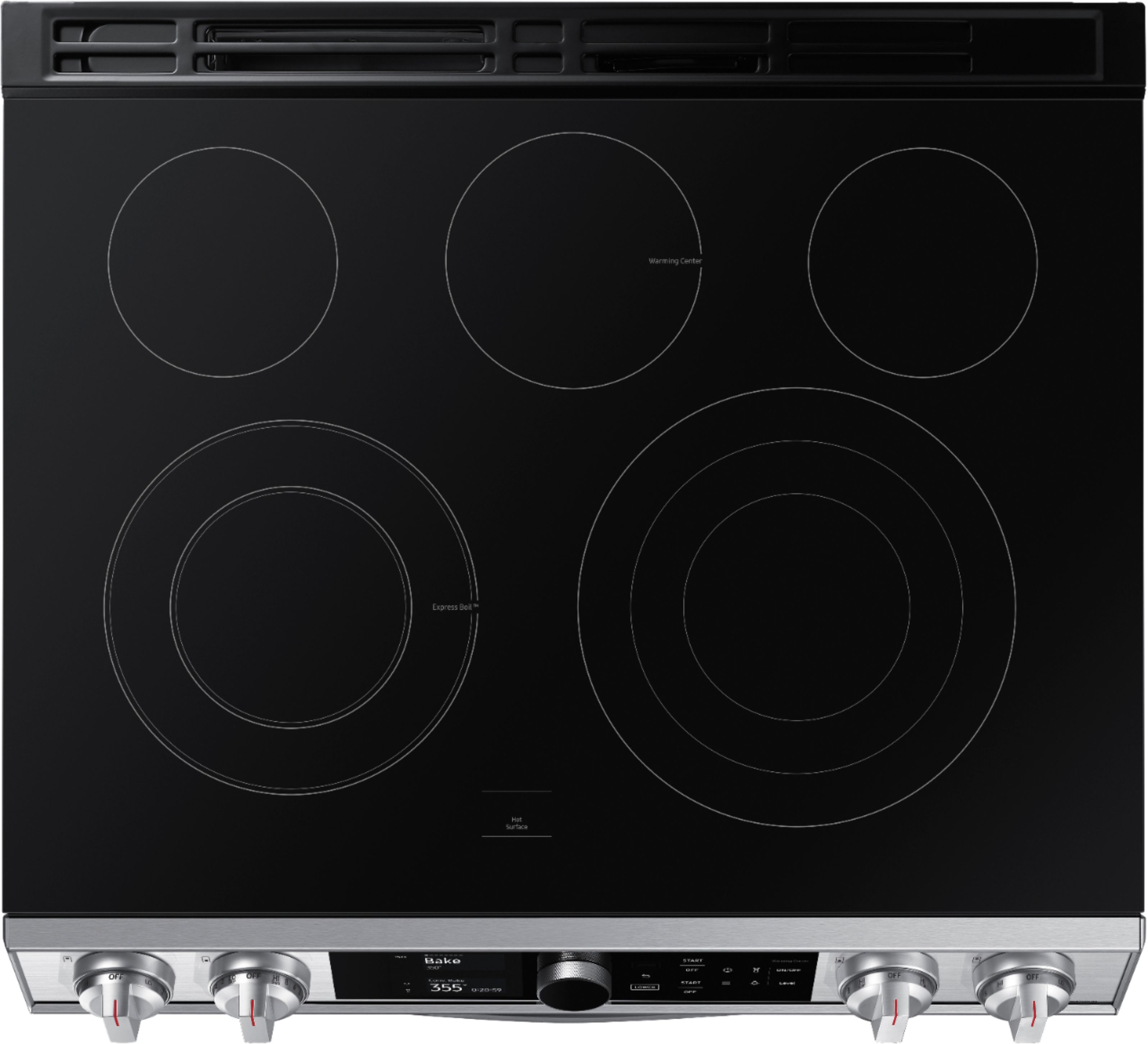 Samsung 6.3 Cu. Ft. Front Control Slide-in Electric Range with Wi-Fi in  Stainless Steel